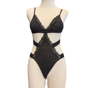 Body com pontos de Strass